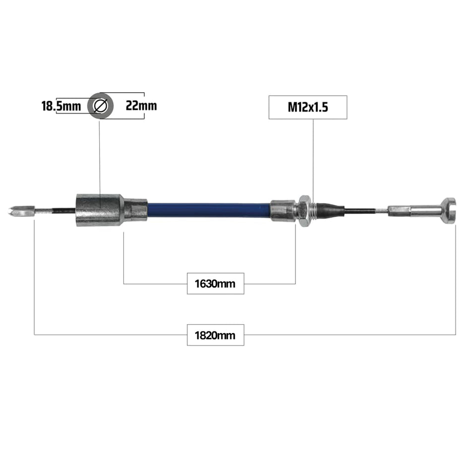 Bremsewire Premium til KNOTT Hurtigfeste/Hylse 18mm
