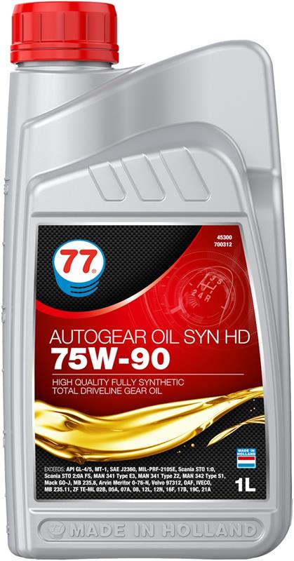 OLJE - 77 AUTOGEAR OIL SYN HD 75W-90 (1 liter)