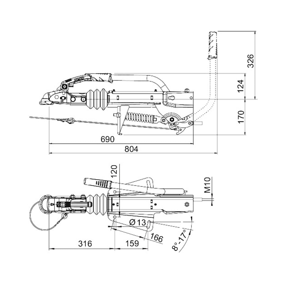 PÅLØP Komplett AL-KO 161S  V-drag