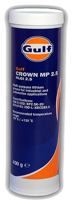 OLJE - Gulf CROWN MP 2.5 - 400G Fettpatron