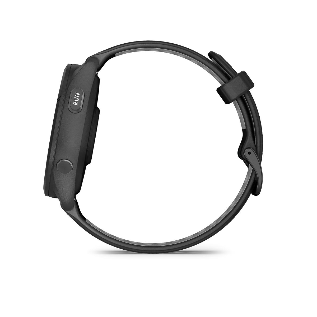 Garmin Forerunner 265 sort/pulvergrå – motsatt side