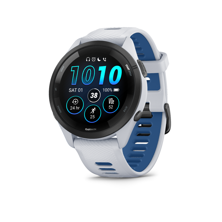 Garmin Forerunner 265 Whitestone/Tidal Blue – hovedbilde