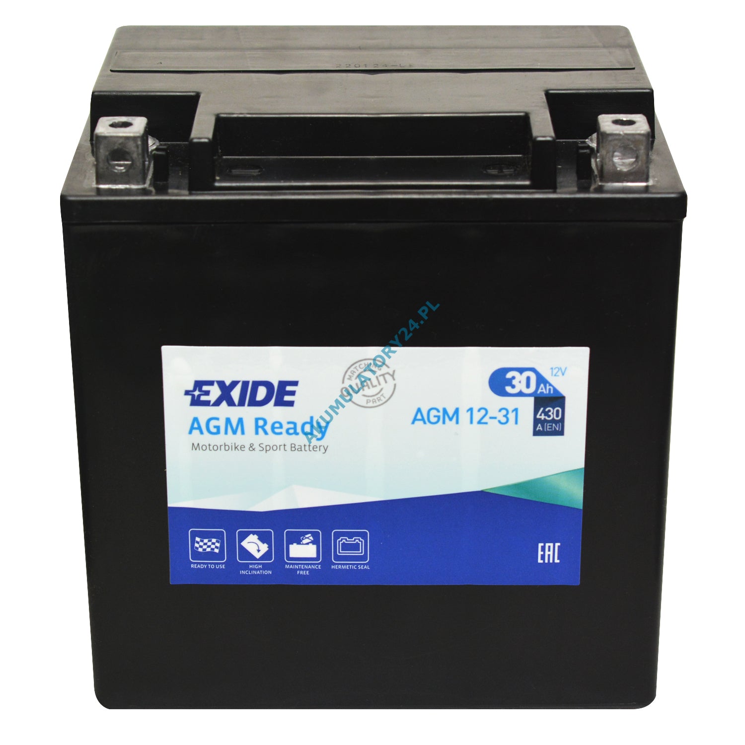 BATTERI EXIDE SLA12-31(YIX30L) AGM 4990