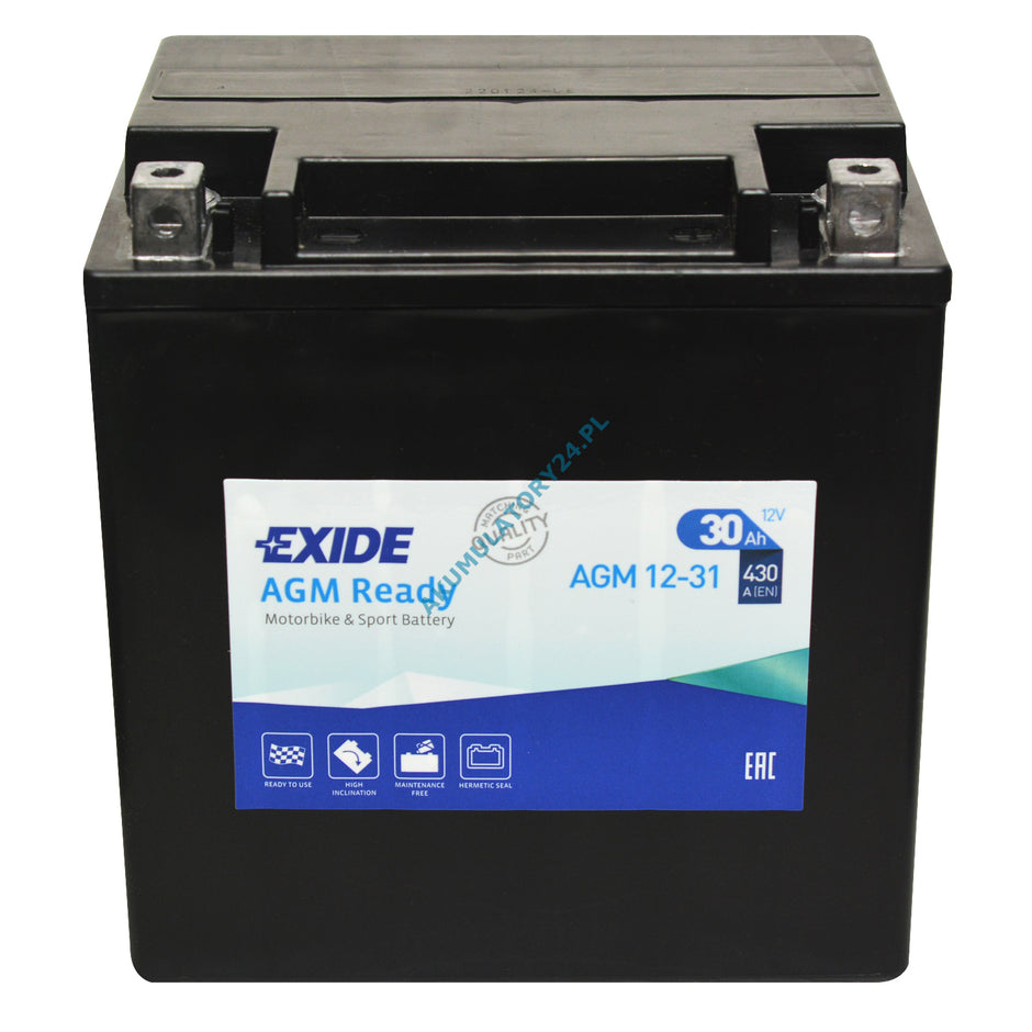BATTERI EXIDE SLA12-31(YIX30L) AGM 4990